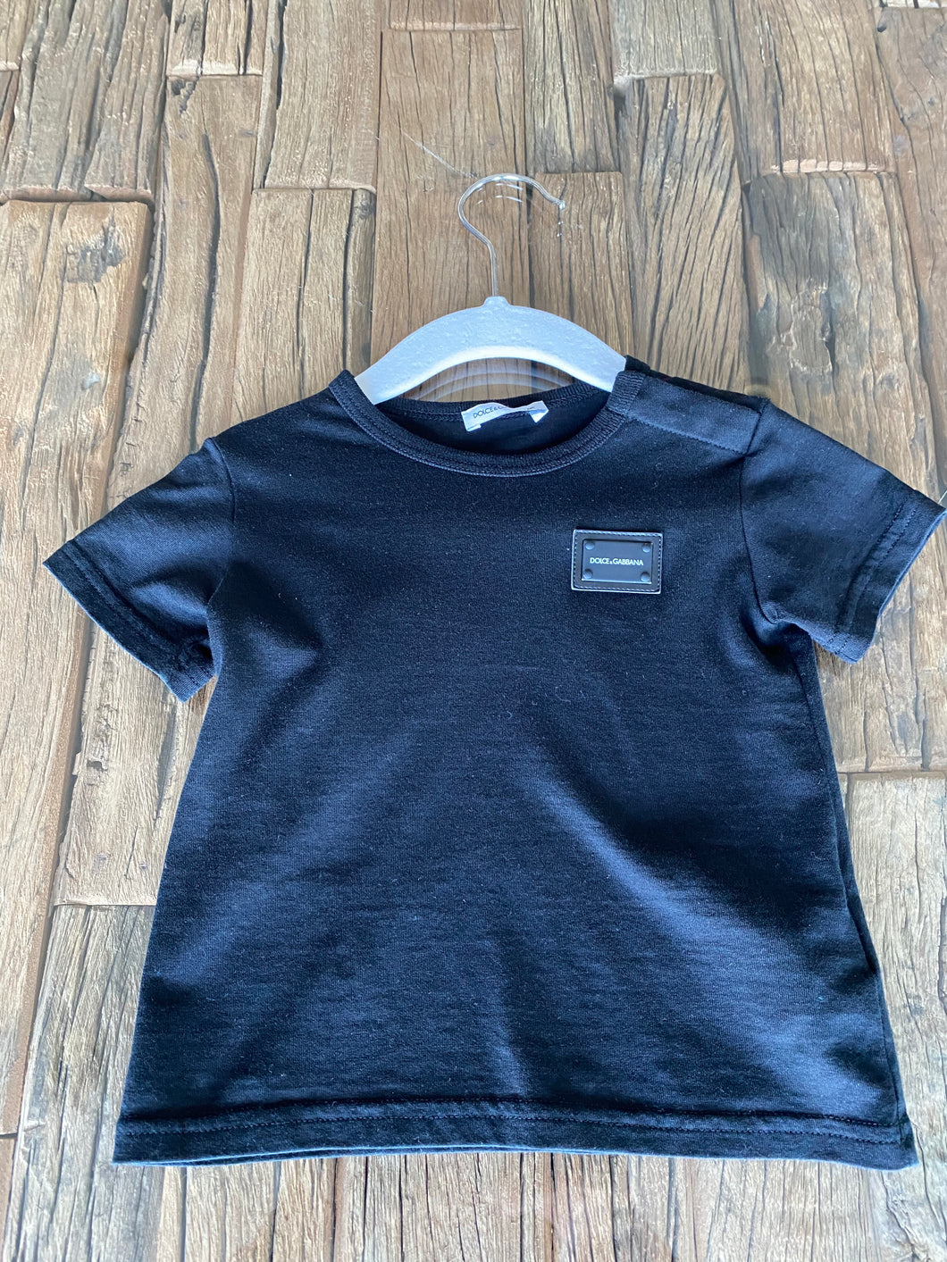 Dolce & Gabbana Logo Black Tee